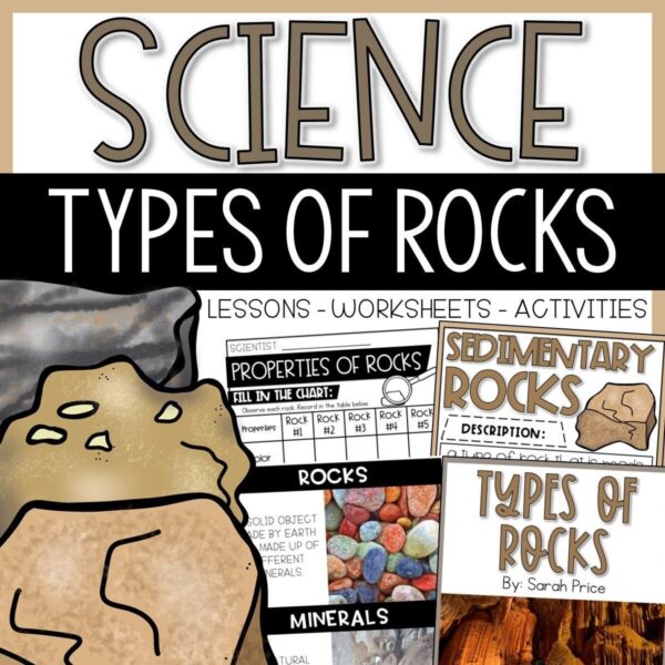 2nd & 3rd Grade Earth Science Unit - Types of Rocks & Minerals Activities