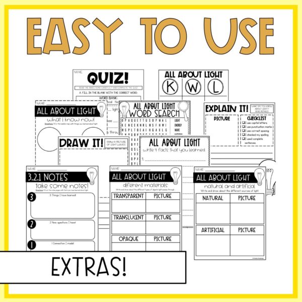 2nd Grade Science Light Energy Science Experiments Science Interactive Notebook - Image 8