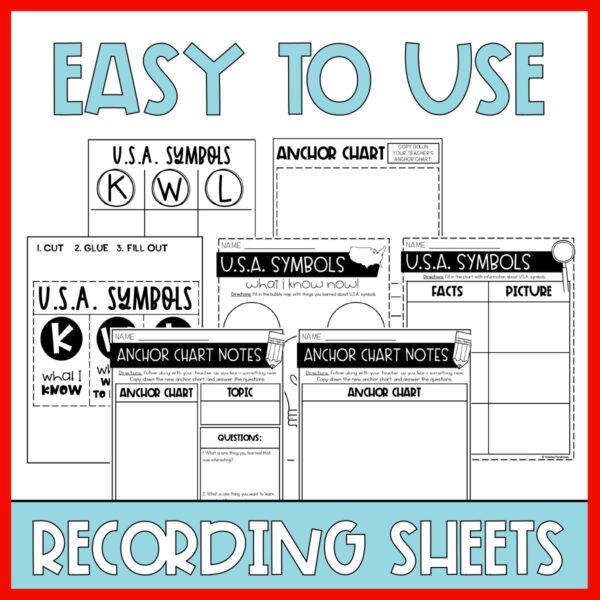 U.S. Symbols and United States Anchor Charts and Social Studies Posters - Image 7