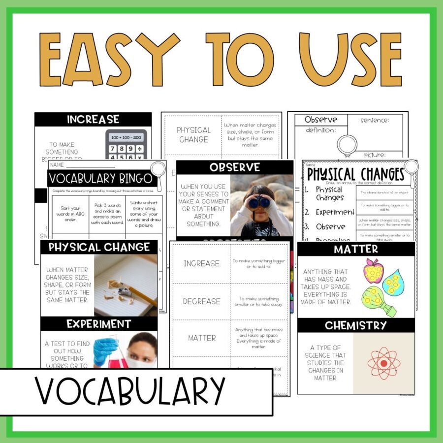 2nd Grade Science Physical Changes & Properties Of Matter Interactive ...