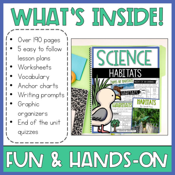 Animal Habitats and Biomes AND Basic Needs of Animals Science Unit for 2 - 4 - Image 2