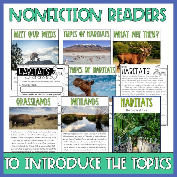 Animal Habitats and Biomes AND Basic Needs of Animals Science Unit for 2 - 4 - Image 9