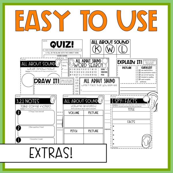 2nd Grade Science Sound Energy Science Experiments Science Interactive Notebook - Image 8