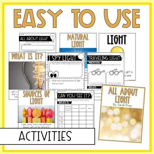 2nd Grade Science Light Energy Science Experiments Science Interactive Notebook - Image 7