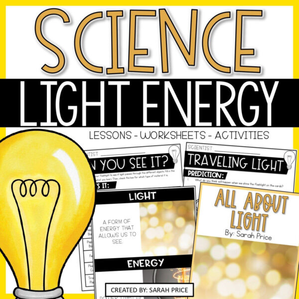 2nd Grade Science Light Energy Science Experiments Science Interactive Notebook