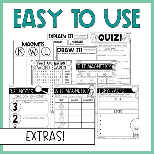 2nd & 3rd Grade Science Magnets Unit - Magnetism Activities, Lessons, Worksheets - Image 10
