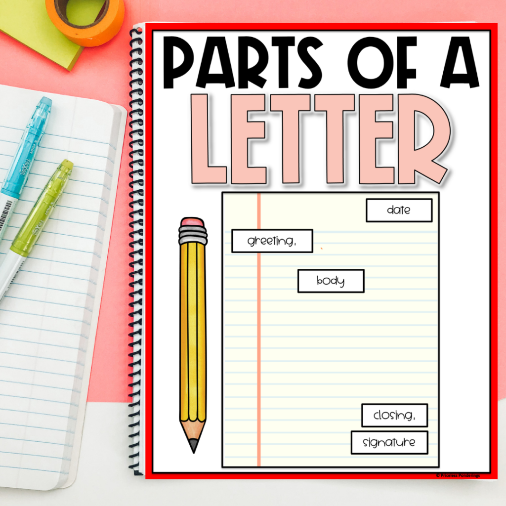 Valentine's Day themed lessons writing letter 