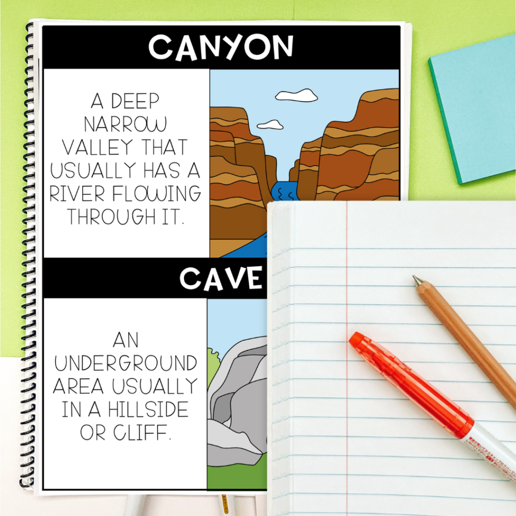 landforms task cards