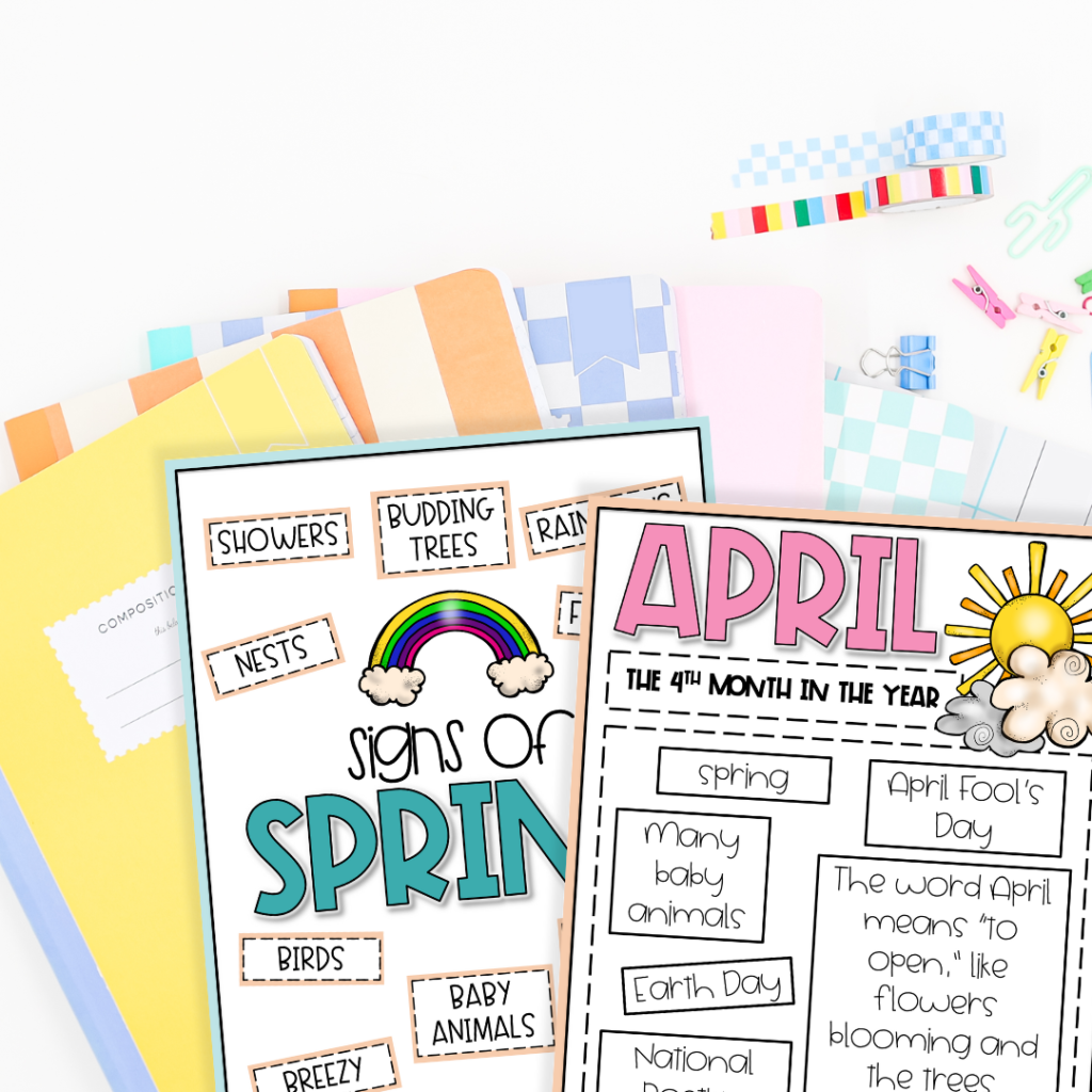 April activities for kids blog post