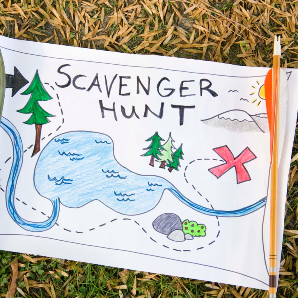 Treasure hunt map image