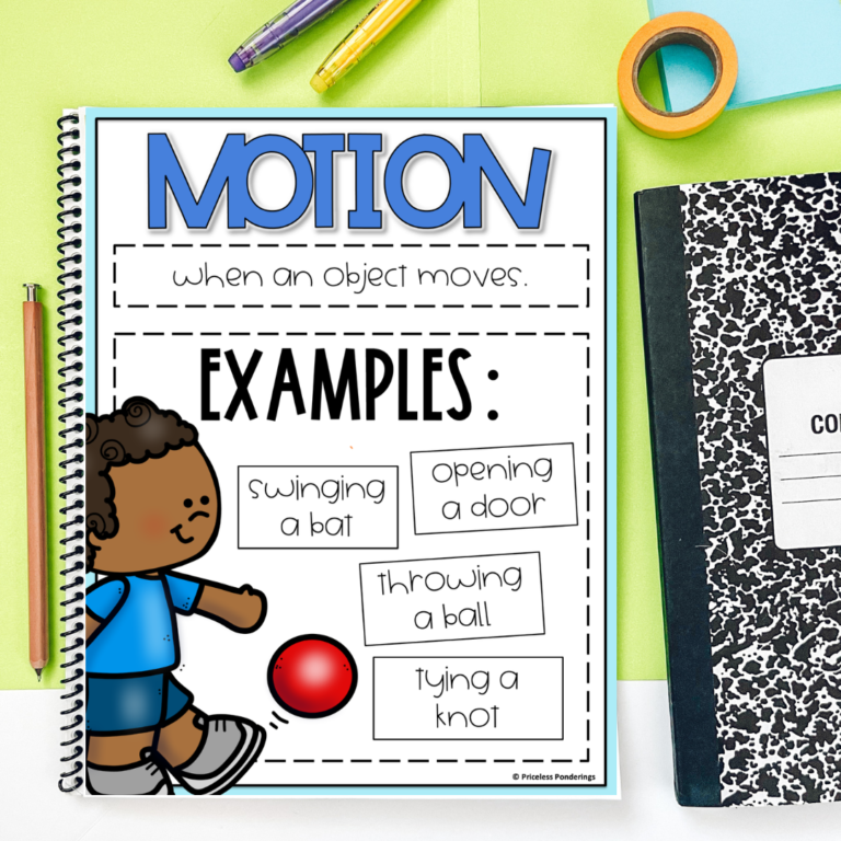 Easy Forces and Motion Unit: Physical Science Worksheets