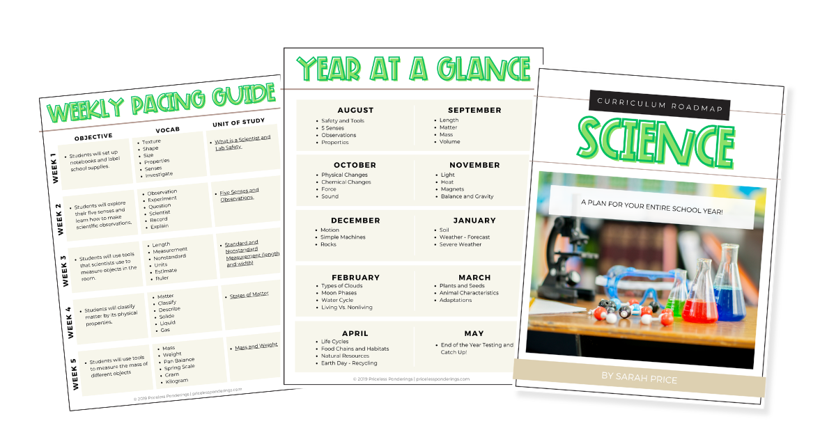 free science curriculum roadmap for 2nd grade
