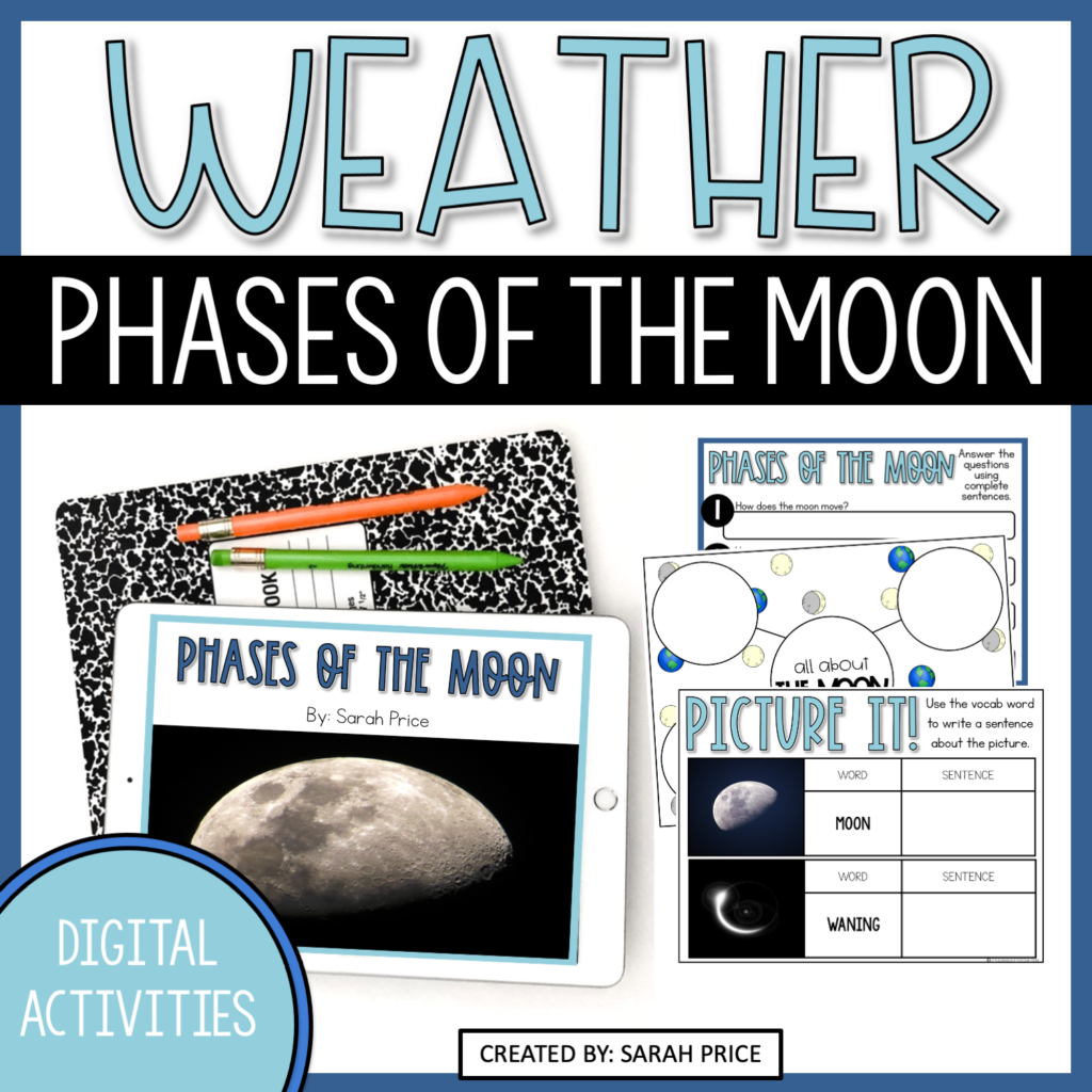 phases of the moon editable goole slides resource