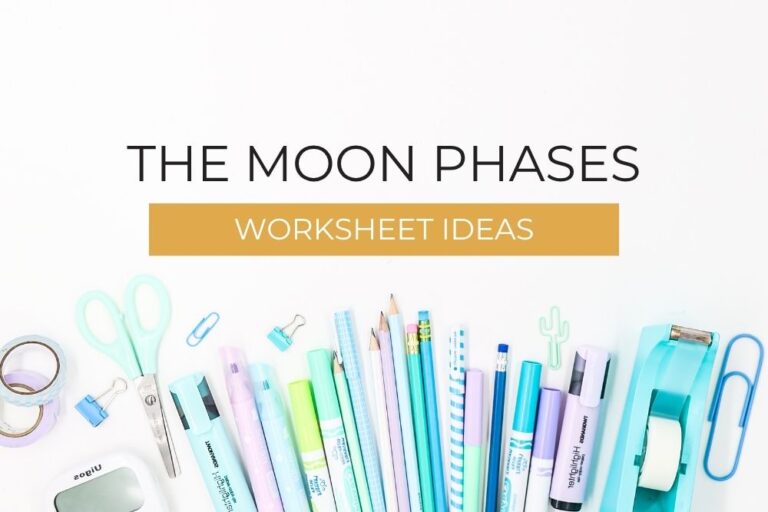 phases of the moon worksheet ideas for 2nd and 3rd grade