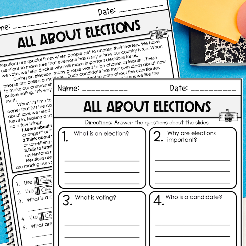 election day activities voting projects for kids