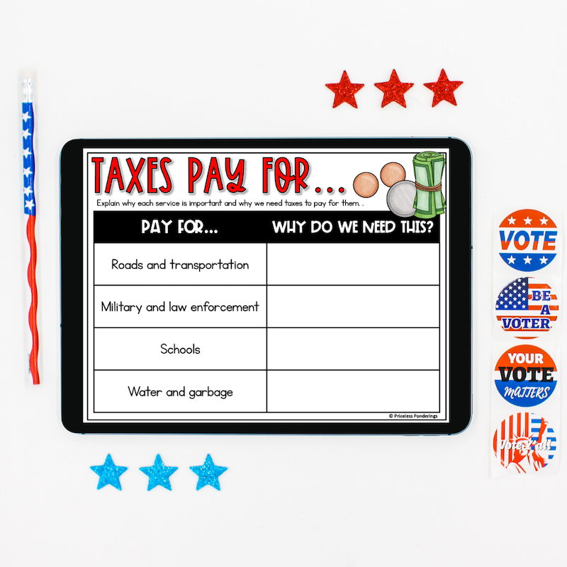 teaching taxes to kids why are taxes important google slides activity