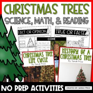 December activities Christmas tree worksheets