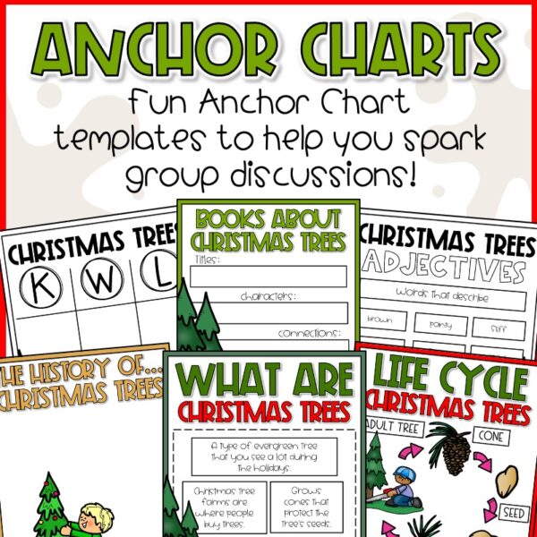 December activities Christmas tree worksheets