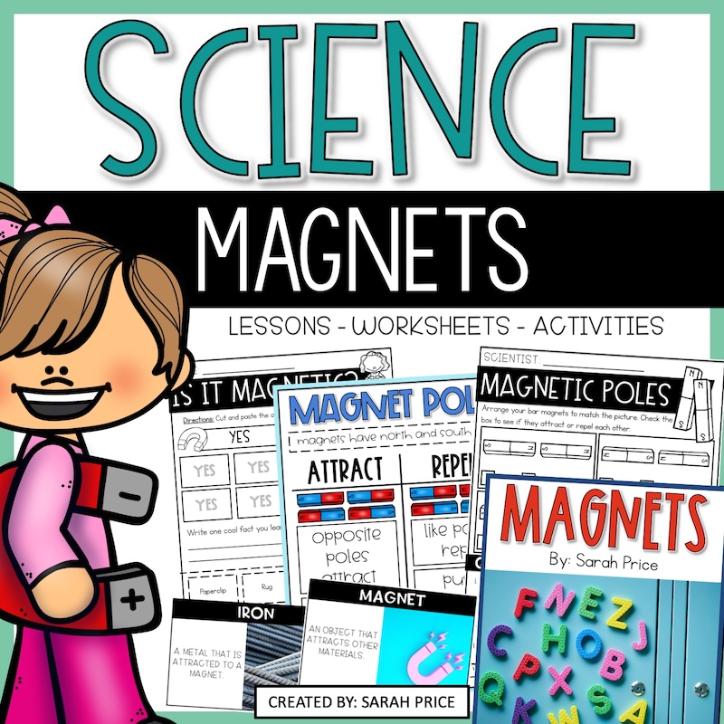 Magnets How Do They Work? 6 Easy Science Activities and experiments This is a picture of a unit on magnets that teachers can use. It is a picture of the cover of a magnet unit with lesson plans, activities, worksheets, and experiments.