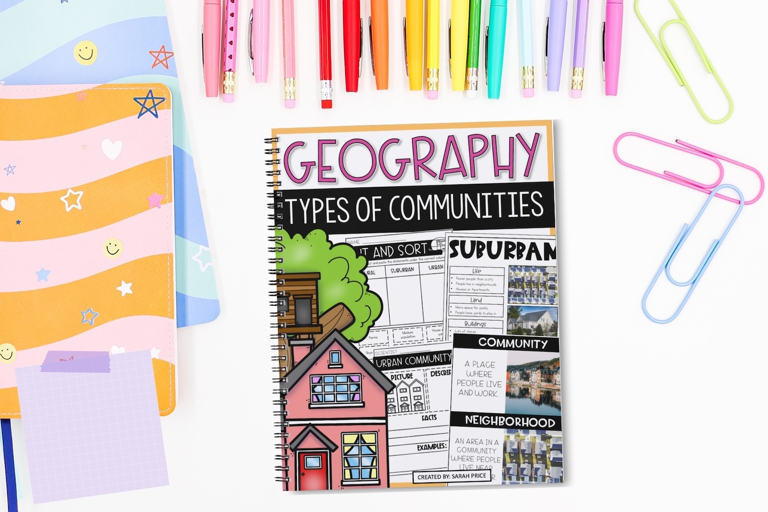 Urban vs Suburban communities: teaching made simple This is a photo of Urban vs Suburban communities teaching made simple for 2nd or 3rd graders.