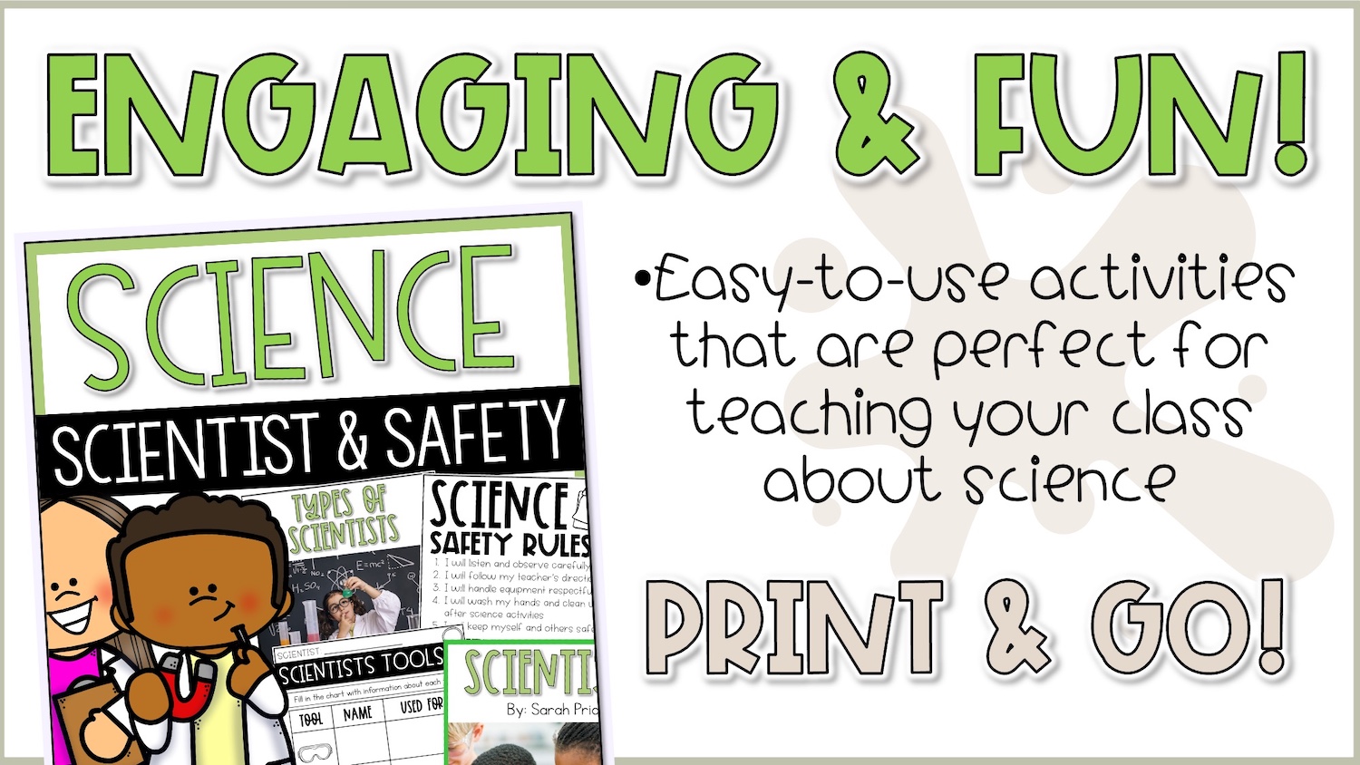 Simple Science Safety Lab Rules: A Guide for Your classroom This is a picture of printable science safety lab rules and activities bundle for elementary students, featuring engaging and easy-to-use science classroom rules and worksheets.