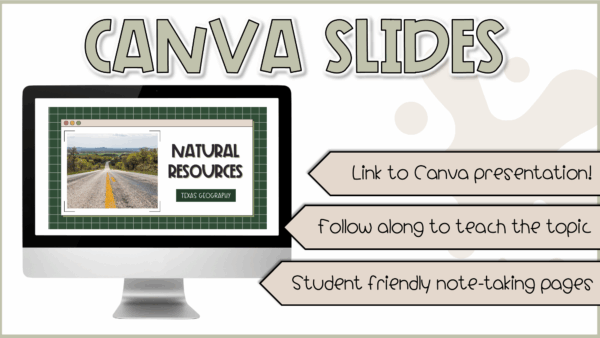 Natural Resources Worksheets – 4th Grade Texas Social Studies TEKS Unit | Printable Activities + Lesson Plans + Classroom Posters 3